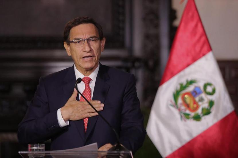Presiden Peru Martin Vizcarra hadapi pemakzulan. Ilustrasi.