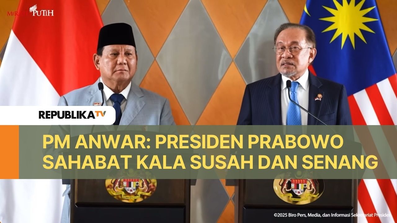 Presiden Prabowo Subianto dan PM Malaysia Anwar Ibrahim