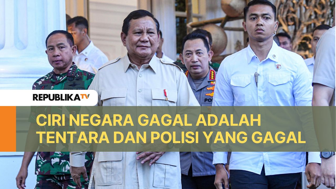 Presiden Prabowo Subianto Prabowo hadiri acara Rapim TNI-Polri di The Tribrata, Jakarta, Kamis (30/1). 