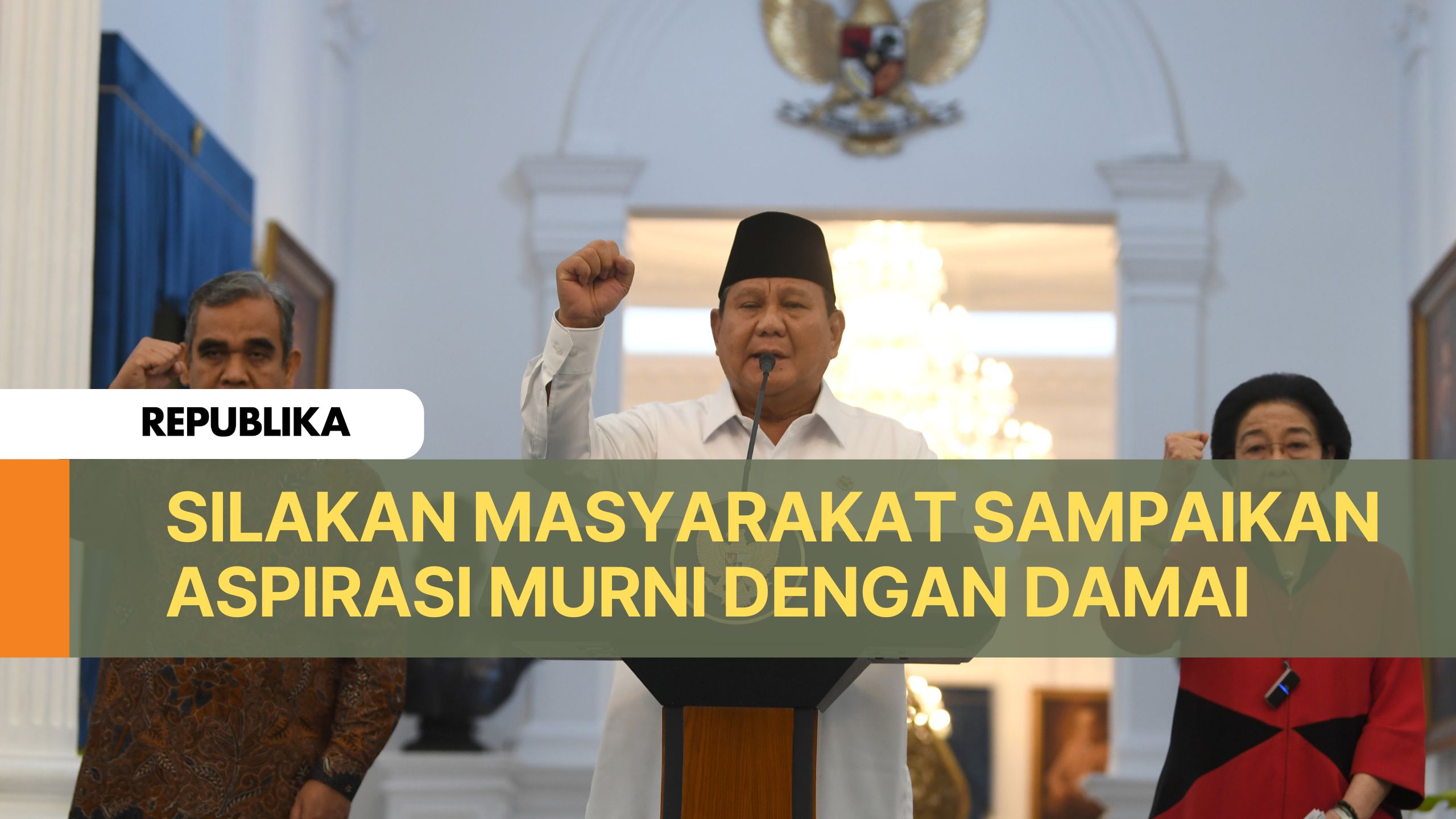 Prabowo Silakan Masyarakat Sampaikan Aspirasi Murni dengan Damai
