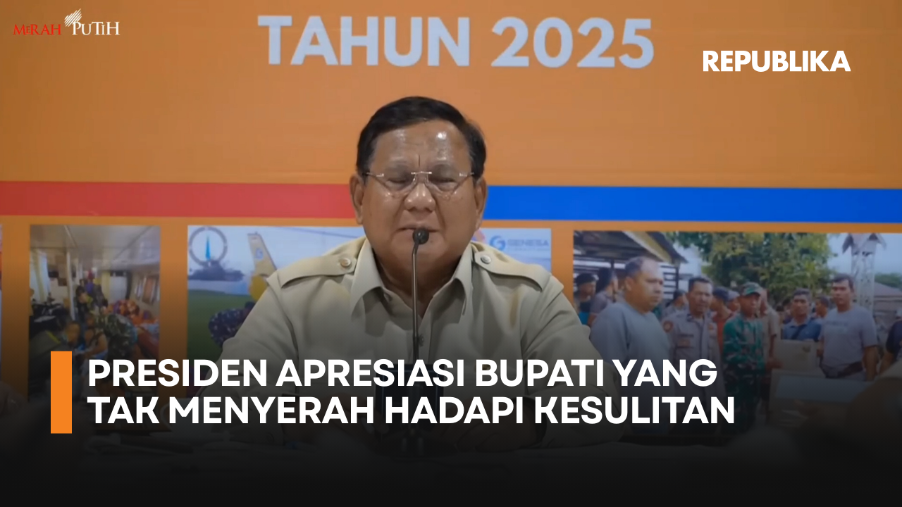 Apresiasi Bupati yang Berjuang untuk Rakyat, Prabowo: Yang Mau Lari, Lari Saja