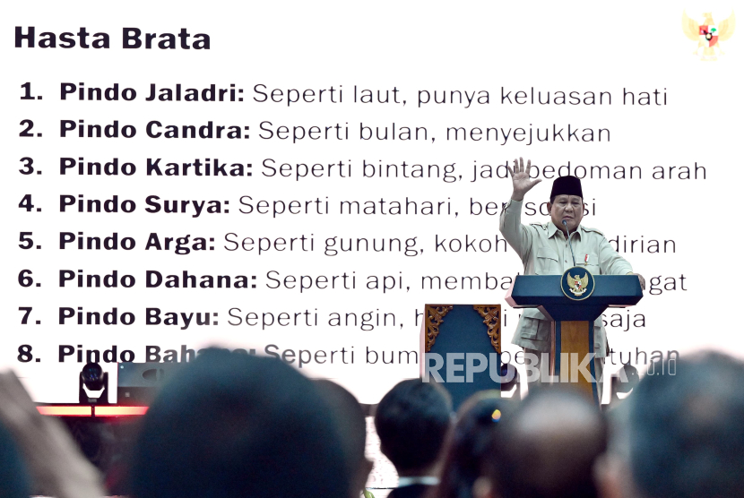 Presiden RI Jenderal (Purn) Prabowo Subianto berpidato dalam Kongres PSI 2025 di Edutorium Universitas Muhammadiyah Surakarta, Kota Solo, Jawa Tengah, Ahad (20/7/2025) malam WIB.