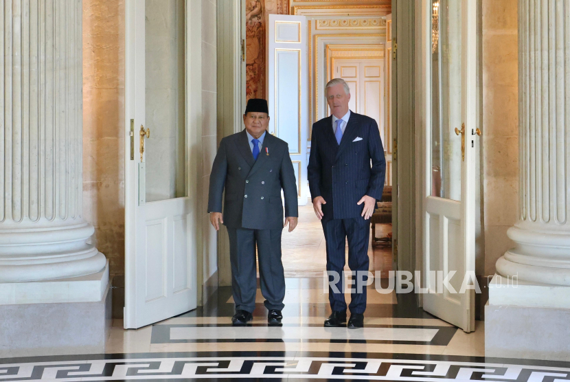 Presiden RI Jenderal (Purn) Prabowo Subianto bertemu dengan Raja Belgia Philippe Philippe Leopold Louis Marie di Istana Laeken, Brussels pada Ahad (13/7/2025) sore waktu setempat.