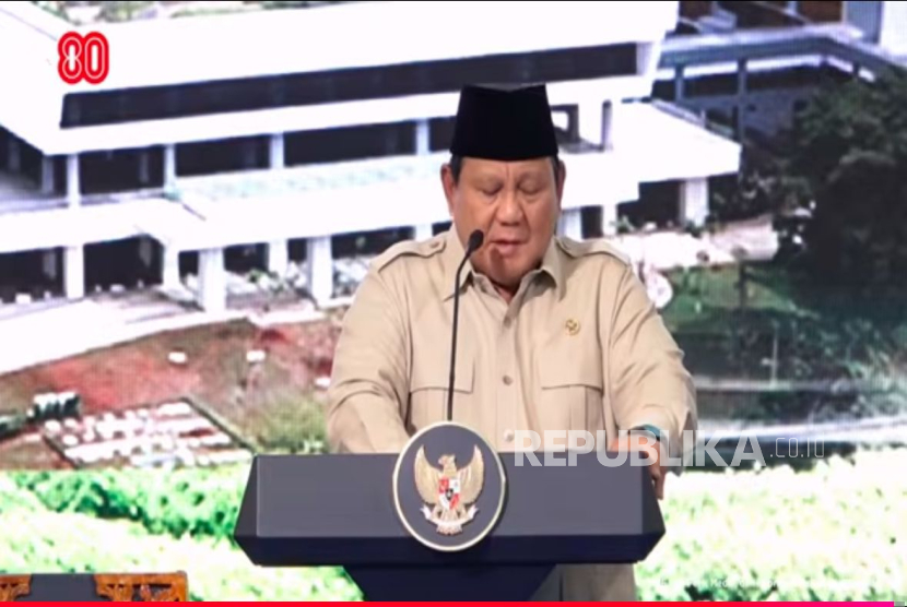 Presiden RI Jenderal (Purn) Prabowo Subianto meresmikan Gedung Layanan Terpadu dan Institut Neuroscience Nasional Rumah Sakit Pusat Otak Nasional (RS PON) Prof. Dr. Mahar Mardjono di Jalan MT Haryono, Jakarta Timur, Selasa (26/8/2025) sore WIB.