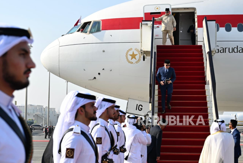 Presiden RI Jenderal (Purn) Prabowo Subianto tiba di Doha, Qatar pada Jumat (12/9/2025) 2025 sekitar pukul 15.20 waktu setempat (WS).