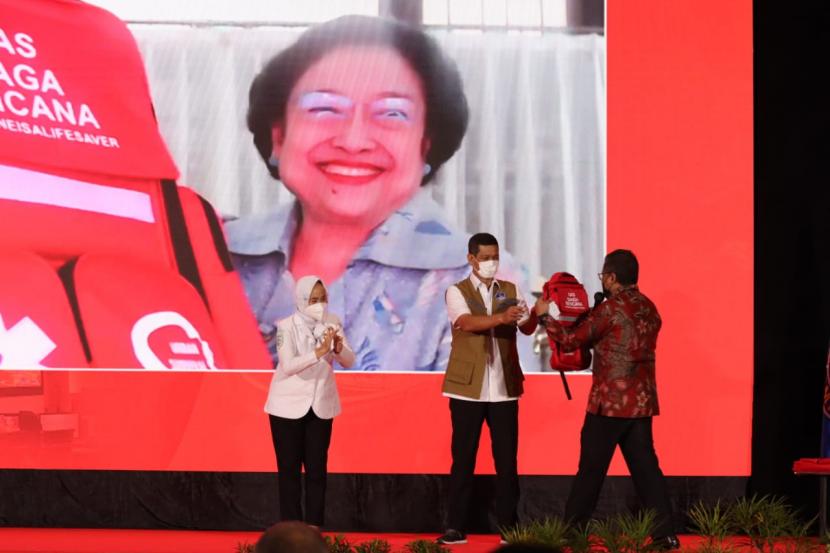 Presiden RI Kelima Megawati Soekarnoputri meresmikan Gerakan Budaya Siaga Bencana yang diinisiasi BMKG.