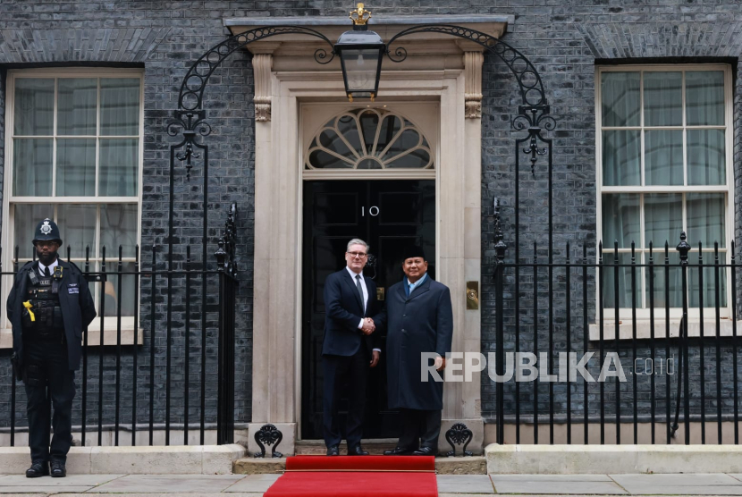   Presiden RI Prabowo Subianto dan Perdana Menteri (PM) Inggris Keir Starmeri 10 Downing Street, London, Kamis (21/11/2024).