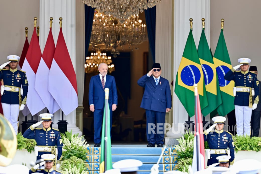 Presiden RI Prabowo Subianto dan Presiden Brasil Luiz Inacio Lula da Silva di Istana Merdeka, Jakarta Pusat, Kamis (23/10/2025).