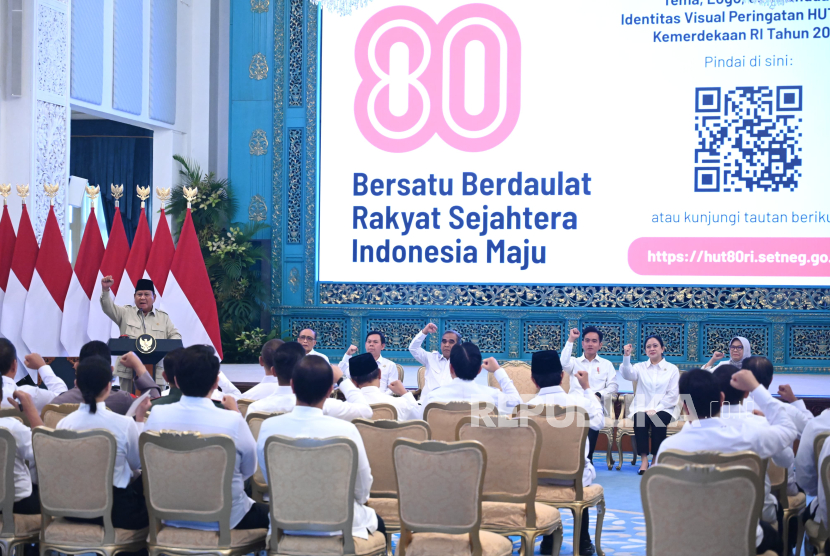 Presiden RI Prabowo Subianto meluncurkan Logo HUT Ke-80 RI di Istana Negara, Jakarta Pusat, Rabu (23/7/2025)!