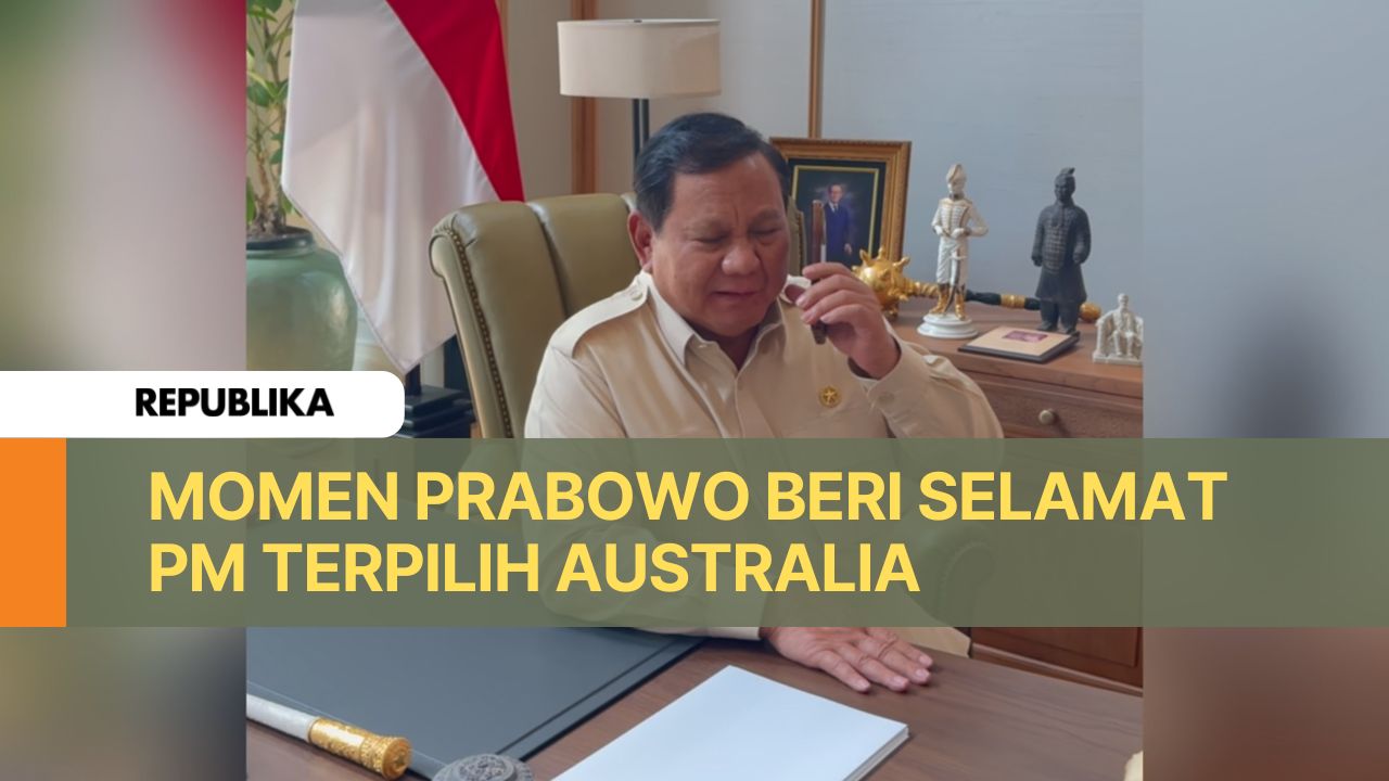 Presiden RI Prabowo Subianto menyampaikan ucapan selamat langsung kepada Perdana Menteri Australia Anthony Albanese.
