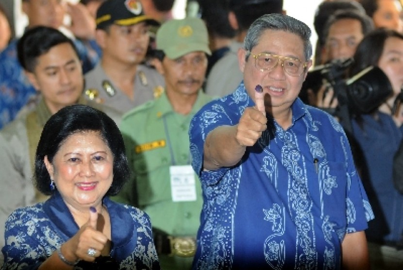 Presiden SBY bersama Ibu Negara, Ani Bambang Yudhoyono