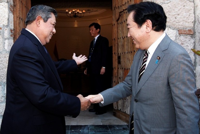 Presiden SBY dan PM Jepang Yoshihiko Noda