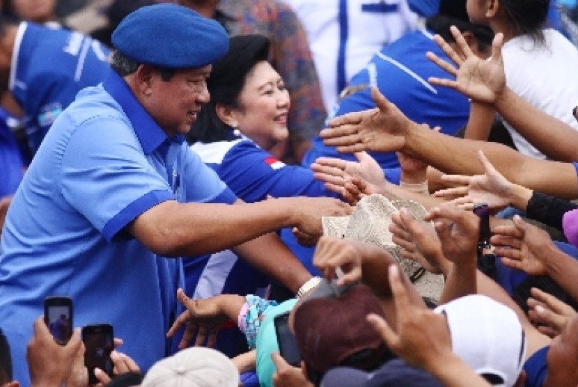 Presiden SBY usai berkampanye.
