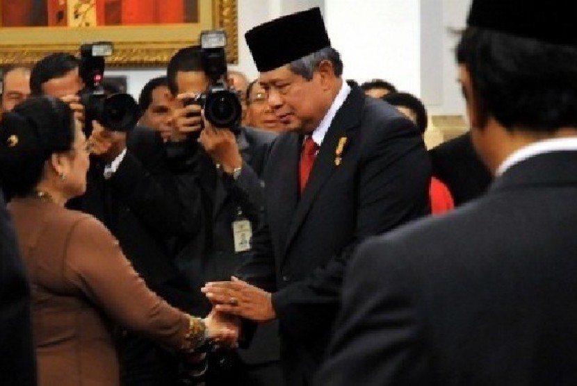 Presiden Susilo Bambang Yudhoyono dan Megawati Soekarnoputri 