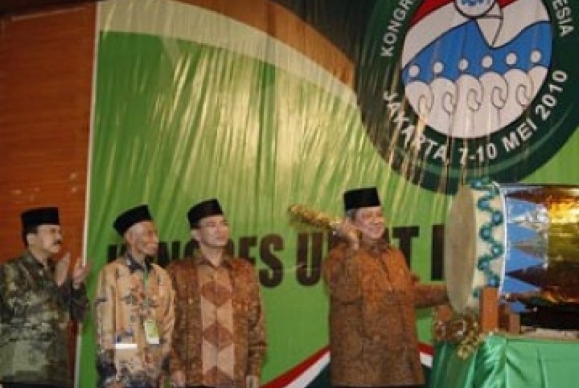 Presiden Susilo Bambang Yudhoyono membuka Kongres Umat Islam Indonesia ke-5