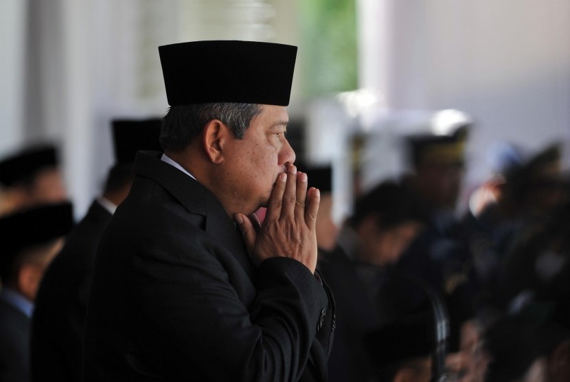 Presiden Susilo Bambang Yudhoyono menjadi inspekturi upacara peringatan HUT Proklamasi RI ke 69 di Istana Merdeka, Jakarta, Ahad (17/8)