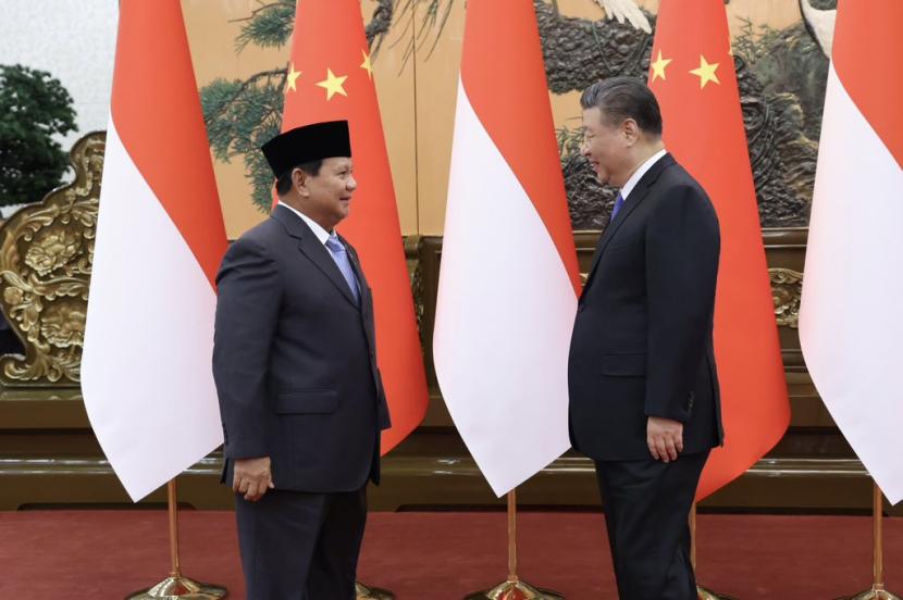 Presiden terpilih sekaligus Menhan Prabowo Subianto bertemu Presiden China Xi Jinping.