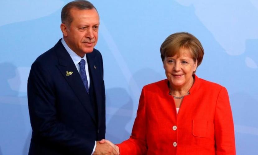 Presiden Turki, Recep Tayyip Erdogan dan Kanselir  Jerman, Anggela Marker