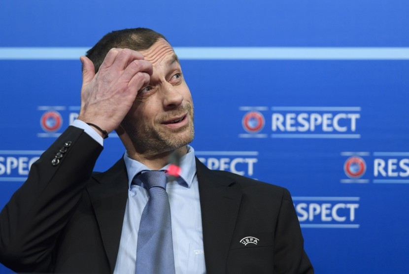 Presiden UEFA Aleksander Ceferin.(EPA/Martial Trezzini)