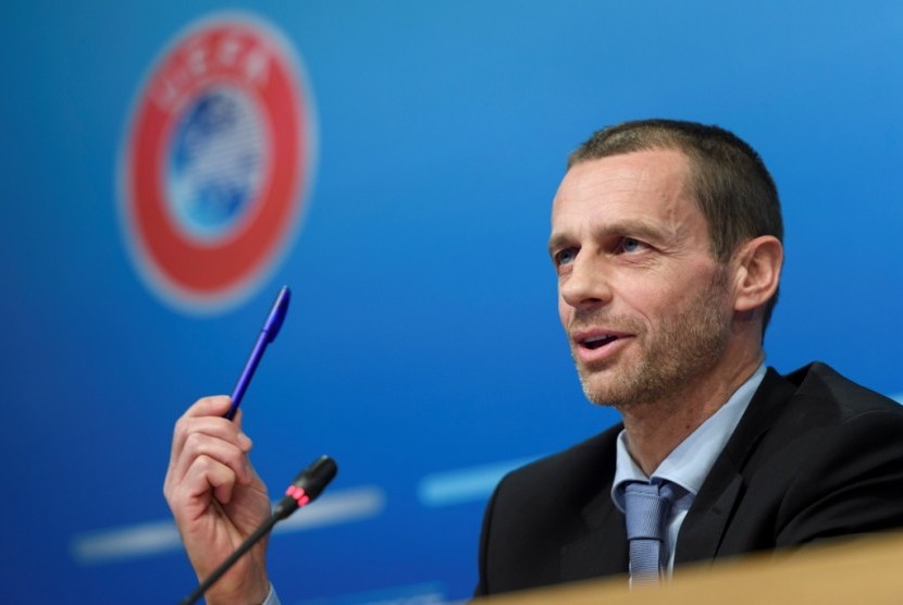 Presiden UEFA Aleksander Ceferin.