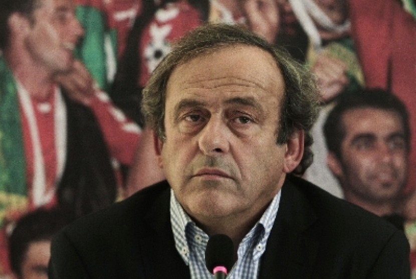 Presiden UEFA Michel Platini.