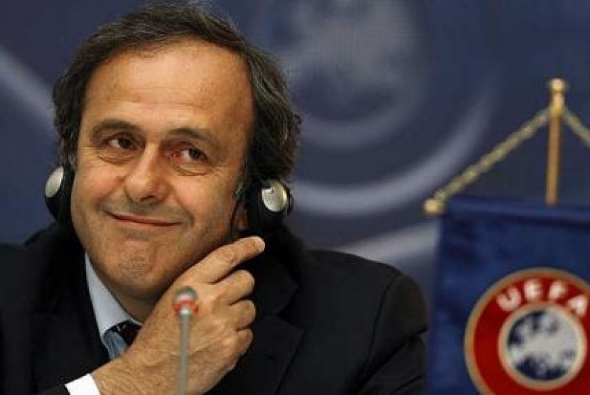 Presiden UEFA Michel Platini