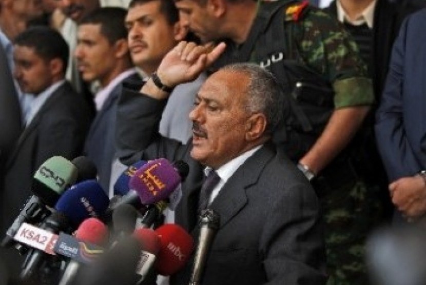 Presiden Yaman, Ali Abdullah Saleh.