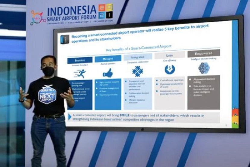 President Director PT Angkasa Pura II (Persero) Muhammad Awaluddin mengatakan smart airport adalah bandara yang menggunakan teknologi sebagai kunci, mengutamakan otomatisasi, beroperasi efisien, dan mendapat hasil besar dengan hemat biaya operasional.