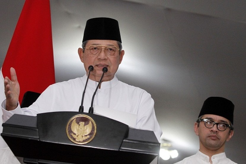 President Susilo Bambang Yudhoyono explains the government's stance on Rohingya issue on Saturday night.  