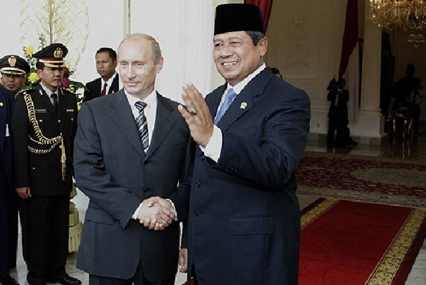 President Vladimir Putin with Susilo Bambang Yudhoyono 