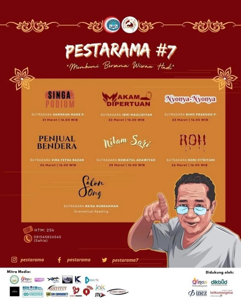 Prodi Pendidikan Bahasa dan Sastra Indonesia (PBSI) UIN Jakarta gelar Pestarama ke-7 dengan mengangkat tajuk utama “Membumi Bersama Wisran Hadi”. 