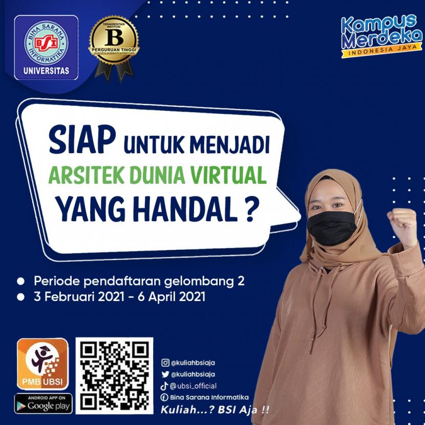 Prodi Rekayasa Perangkat Lunak (RPL) Universitas BSI (Bina Sarana Informatika) siap mencetak arsitek dunia virtual yang handal.