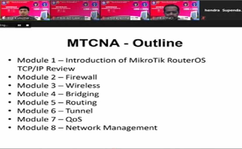Prodi Teknologi Informasi Universitas BSI (Bina Sarana Informatika) menggelar Webinar Teknologi bertajuk Pembekalan Mikrotik.