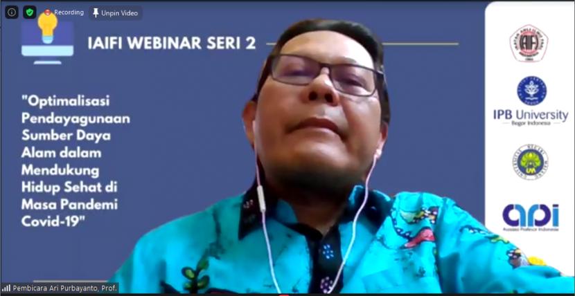 Prof Dr MH Bintoro, dosen IPB University dari Divisi Ekofisiologi Tanaman, Departemen Agrikultur dan Hortikultura, Fakultas Pertanian. 