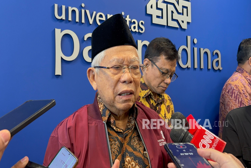 Prof KH Maruf Amin di di Universitas Paramadina, Jakarta, Selasa (5/8/2025).