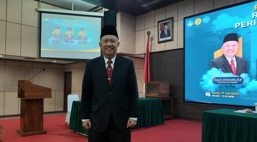 Prof Komarudin kembali terpilih sebagai Rektor Terpilih UNJ periode 2023-2027.