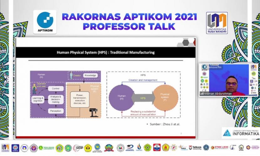 Profesor Talk, salah satu rangkaian virtual event Rakornas Aptikom 2021, menghadirkan profesor dari berbagai Perguruan Tinggi yang ahli pada bidang keilmuannya masing-masing.