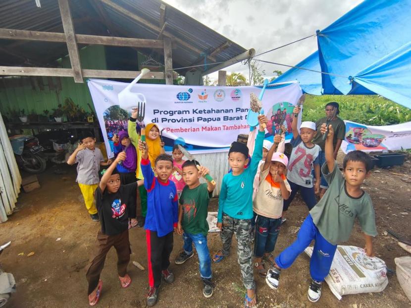 Program ketahanan pangan kolaborasi PT Pupuk Indonesia dan Kitong Bisa Foundation mulai digulirkan di Papua, Sabtu (28/1/2023)