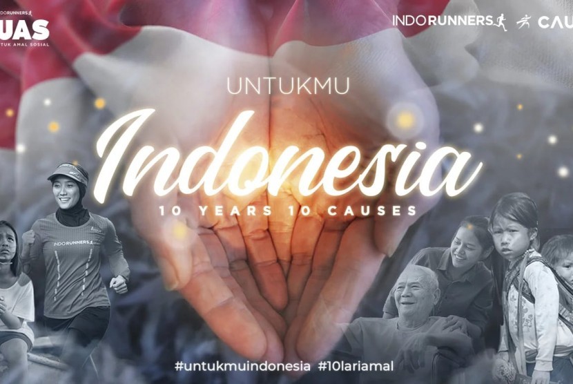 Program LUAS dari komunitas lari Indorunners. Program #10lariamal Indorunners mengajak pelari menempuh 200 ribu km secara virutal.