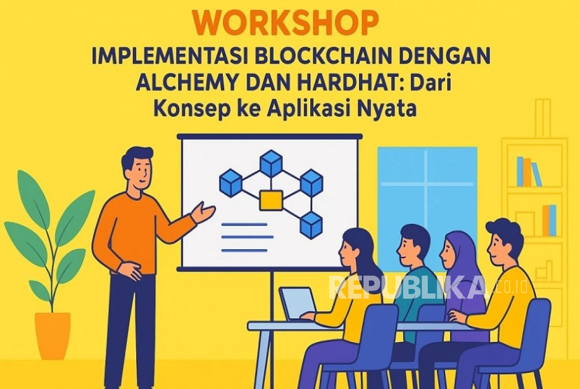  Program Magister Ilmu Komputer, Fakultas Teknologi Informasi Universitas Nusa Mandiri (UNM) akan menggelar Workshop Implementasi Blockchain dengan Alchemy dan Hardhat, Ahad (7/12/2025) secara daring.