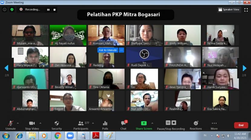 Program Penyuluhan Keamanan Pangan (PKP) kerja sama Bogasari dengan Suku Dinas Kesehatan Jakarta Utara yang dilaksanakan secara virtual melalui Zoom