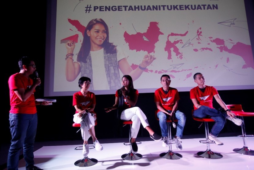 Program Perpustakaan Berbasis Teknologi Komunikasi dan Informasi PerpuSeru memprakarsai gerakan sosial berbagi pengetahuan lewat tagar #PengetahuanItuKekuatan. 