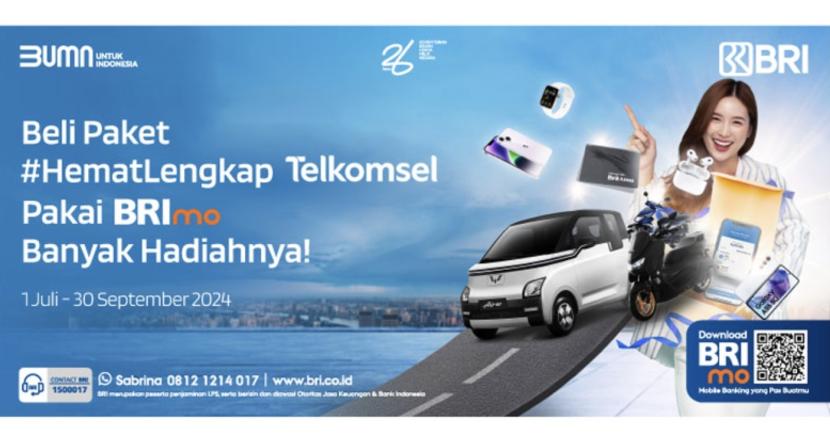 Program Racing Poin BRImo x Telkomsel punya banyak hadiah menarik.