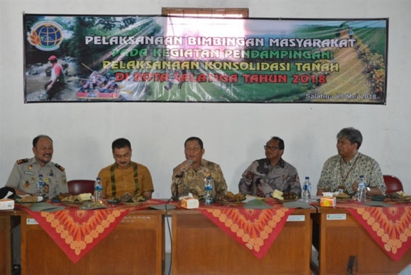 Program Reforma Agraria melalui Konsolidasi Tanah dengan konsep agrowisata di Kelurahan Kauman Kidul, Kecamatan Sidorejo, Kota Salatiga, Jawa Tengah.
