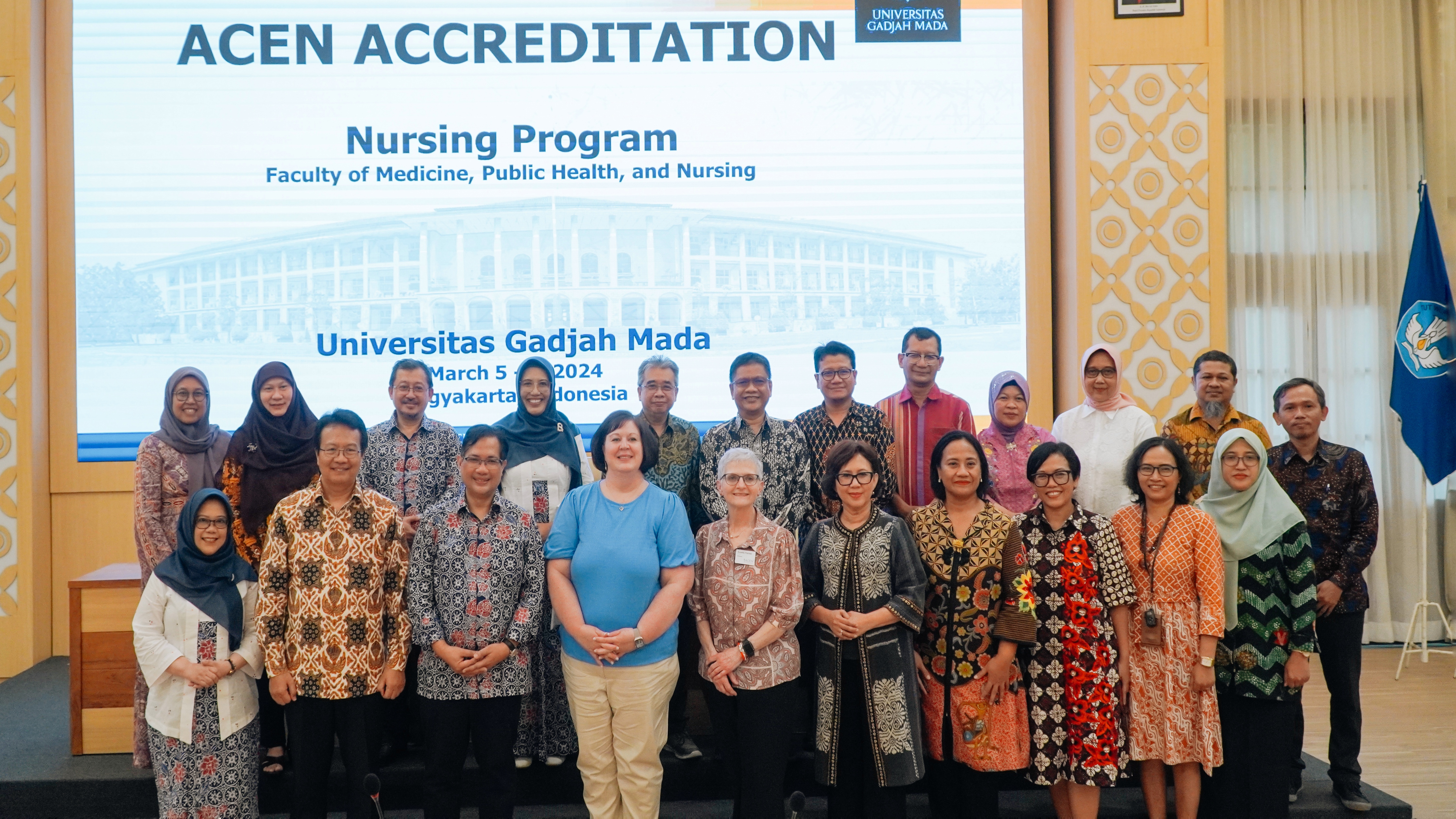 Program Studi Ilmu Keperawatan Fakultas Kedokteran, Kesehatan Masyarakat, dan Keperawatan, Universitas Gadjah Mada (PSIK FKKMK UGM) meraih status Accredited dari lembaga akreditasi internasional, Accreditation Commission for Education in Nursing (ACEN).