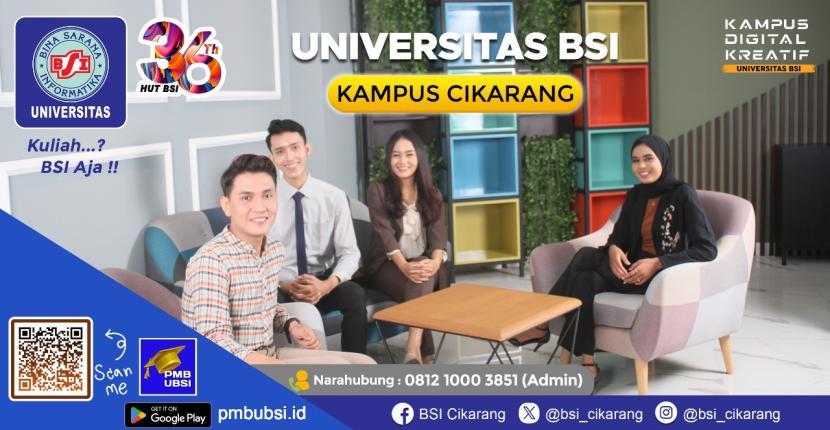 Program Studi (Prodi) Manajemen Universitas BSI kampus Cikarang terus memperkuat posisinya sebagai pemimpin dalam menghasilkan lulusan berkualitas.