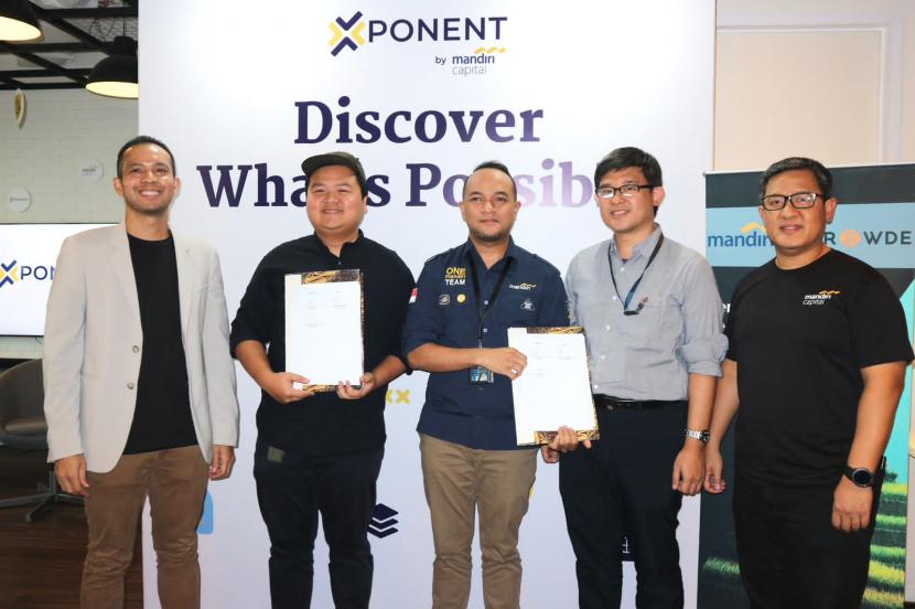 Program Xponent segmen dua dengan topik Beyond Lending kemarin, Kamis (20/10/2022) mengumumkan beberapa kerja sama strategis antara Mandiri Group dengan startup di Indonesia melalui tanda-tangan Nota Kesepahaman Kerjasama dan Perjanjian Kerjasama (PKS).