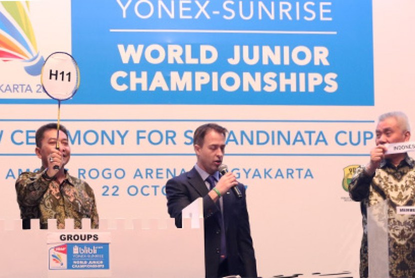 Proses drawing pertandingan beregu Blibli.com Yonex Sunrise BWF World Junior Championship 2017