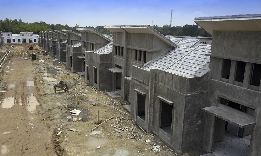 Proses perkembangan pembangunan perumahan Modernland Cilejit, Tangerang, Banten.