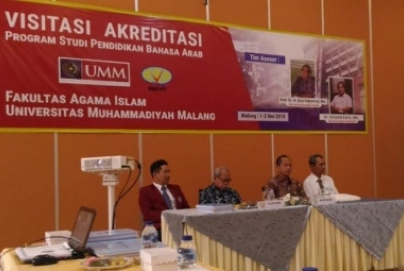 Proses visitasi BAN-PT di Program Studi (Prodi) Pendidikan Bahasa Arab  (PBA) Universitas Muhammadiyah Malang (UMM).